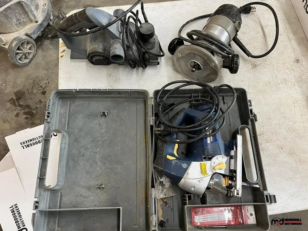 Mastercraft Jigsaw, Performax Planer and Porter-Cable Router
UNRESERVED