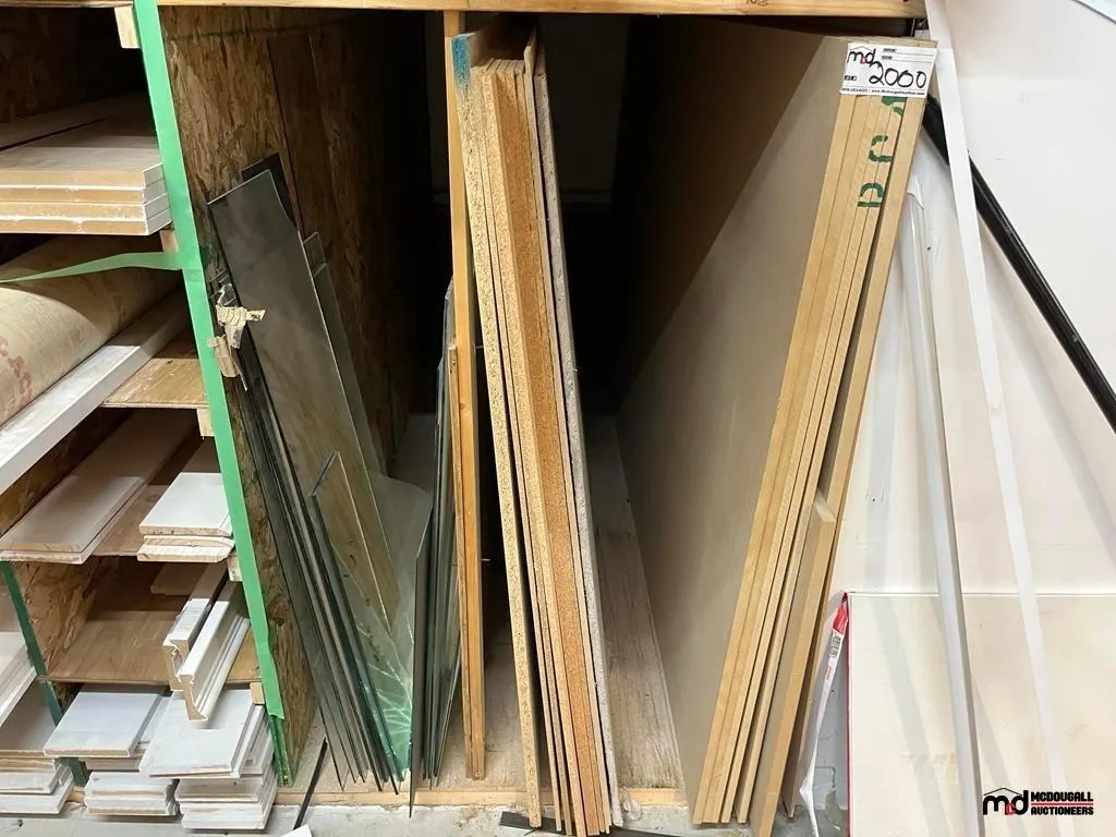 MDF Boards, Assorted Sheet Goods and Glass Panels
UNRESERVED