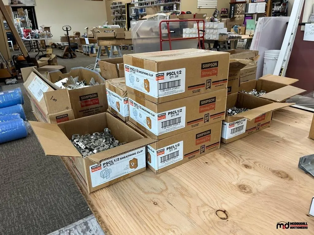 Assorted Simpson Strong Ties, Sheathing Clips and More
UNRESERVED