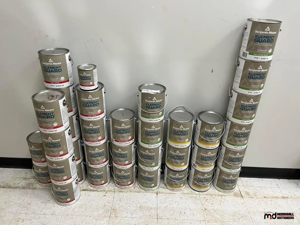 Assorted Benjamin Moore Element Guard Exterior Paint
UNRESERVED