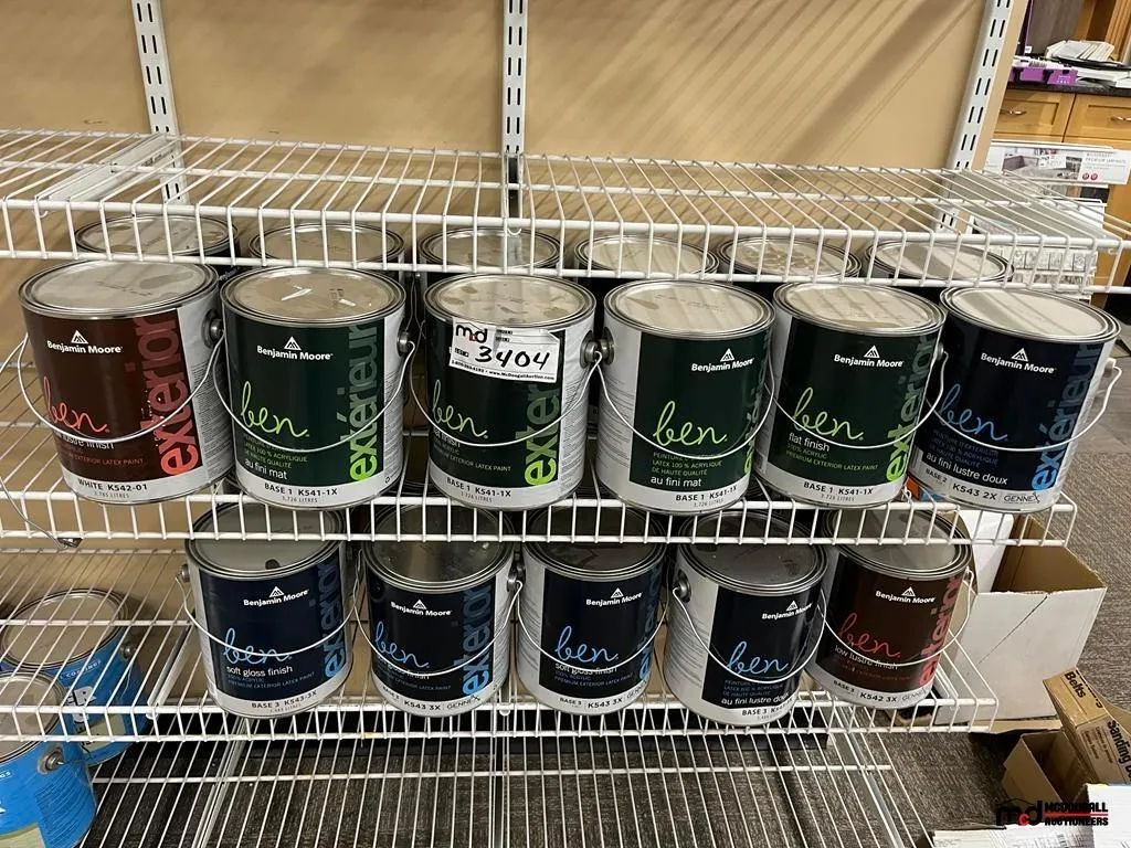 Assorted Benjamin Moore Ben Exterior Latex Paint
UNRESERVED