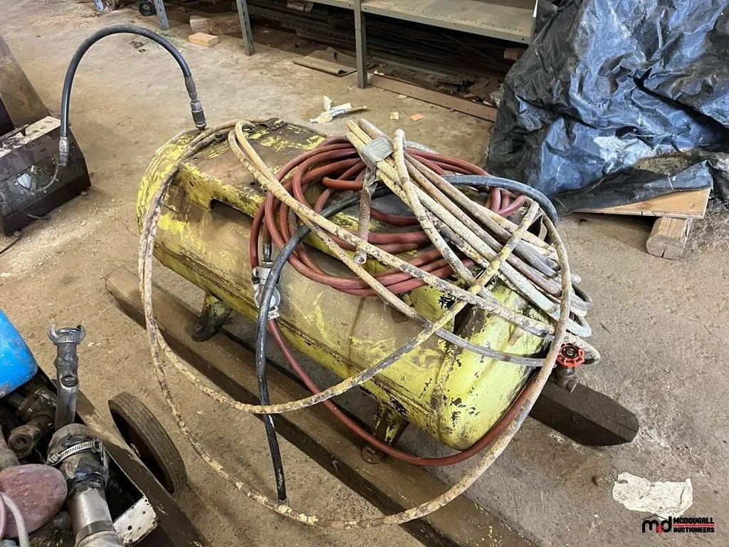 Portable Air Compressor Tank & Assorted Hoses
UNRESERVED