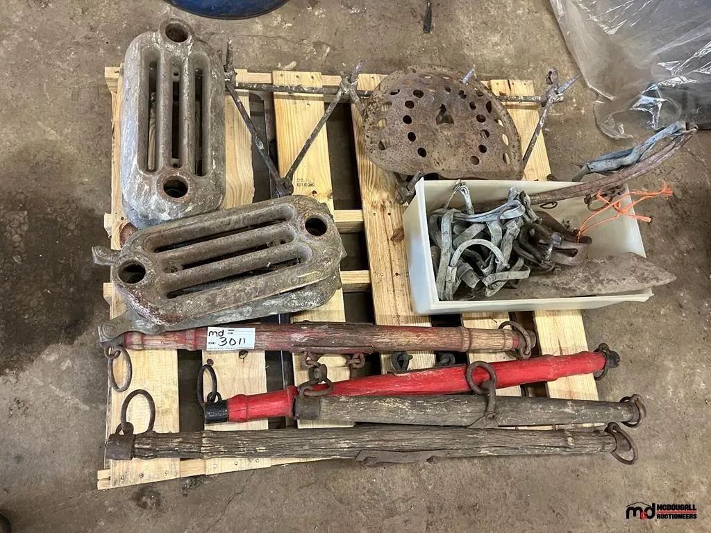 Assorted Antique Horse Draw Bar, Radiator Parts & More
UNRESERVED