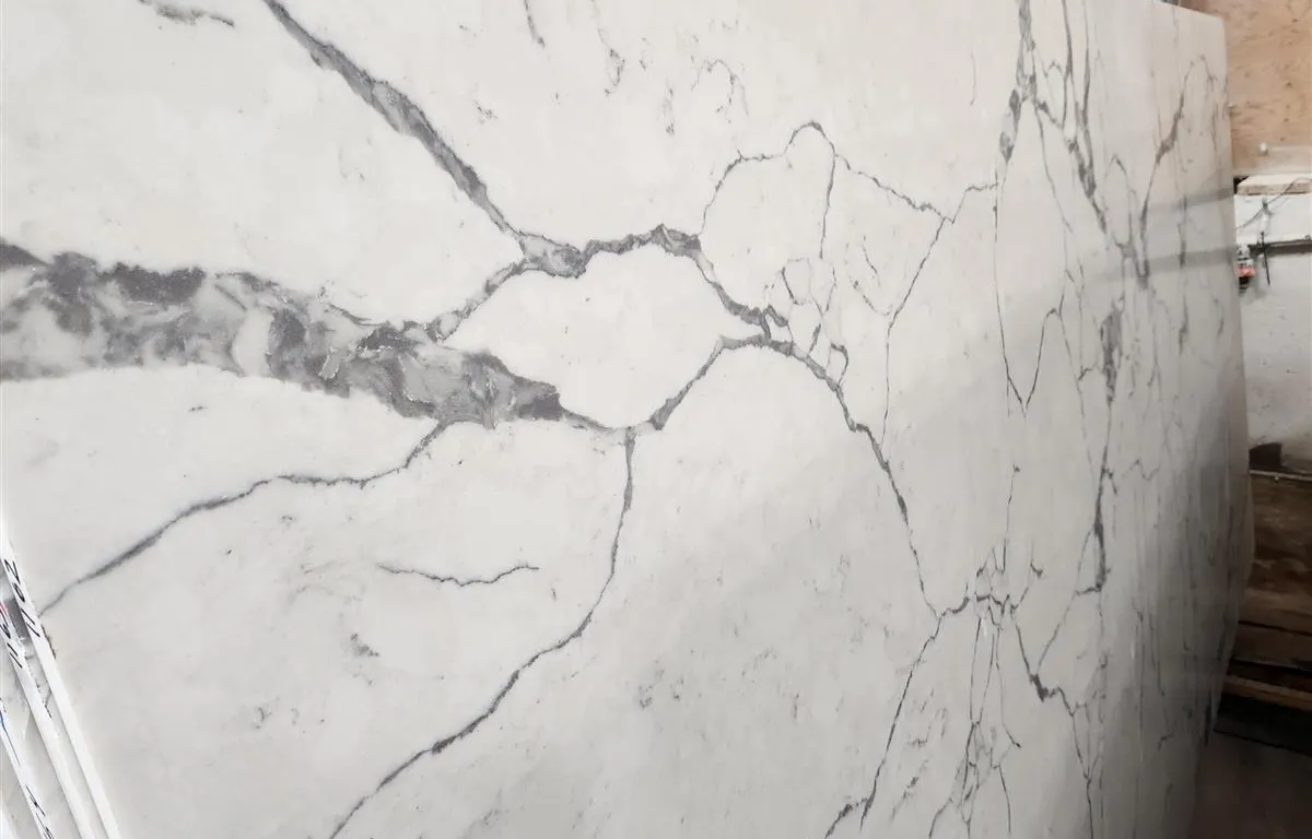 White and Grey Veined Quartz Slab
UNRESERVED