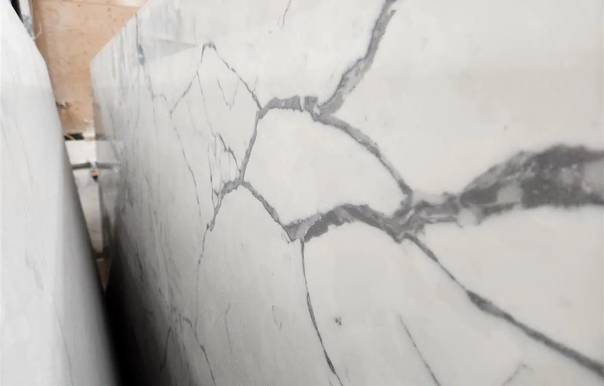 White and Grey Veined Quartz Slab
UNRESERVED
