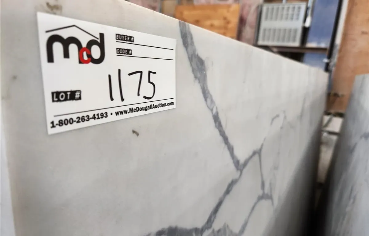 White and Grey Veined Quartz Slab
UNRESERVED
