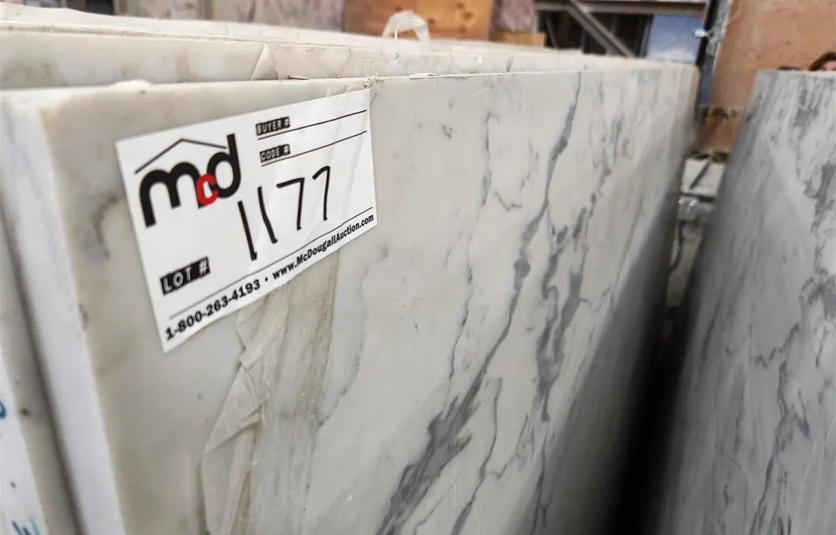White and Grey Veined Quartz Slab
UNRESERVED