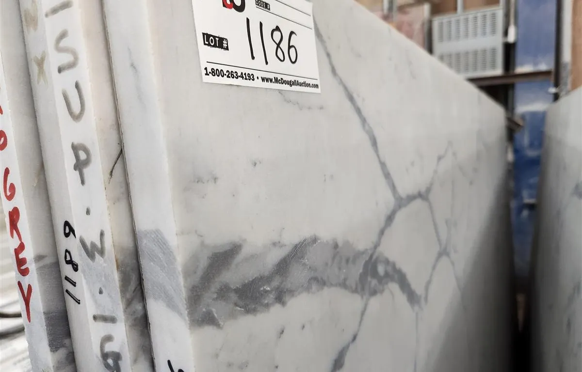 White and Grey Veined Quartz Slab
UNRESERVED