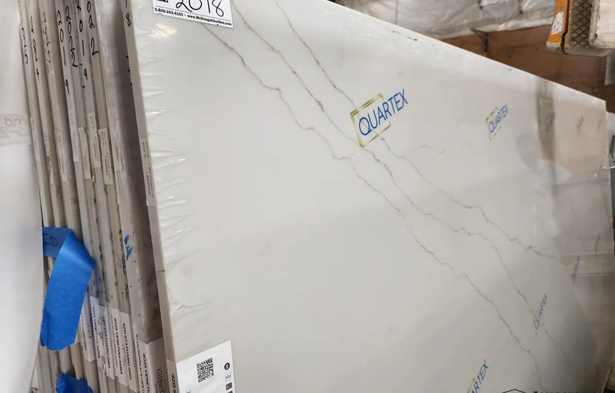 (3) Quartex Statuario Oro Quartz Slabs
UNRESERVED
