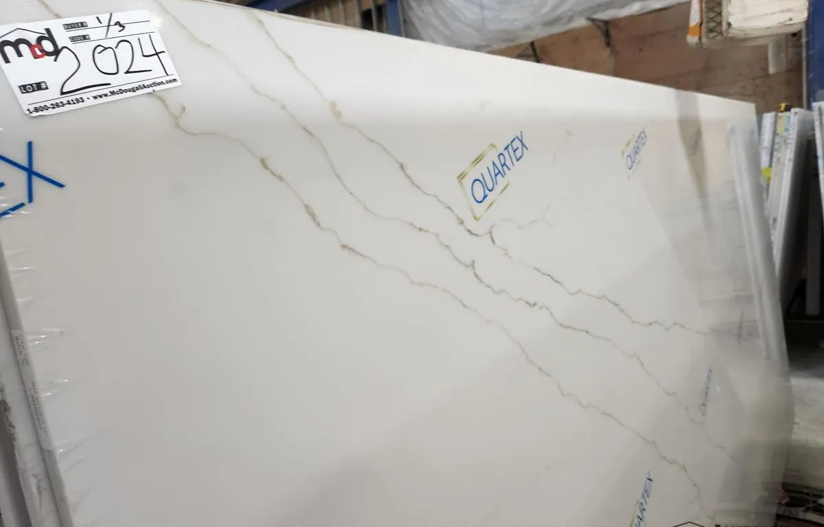 (3) Quartex Statuario Oro Quartz Slabs
UNRESERVED