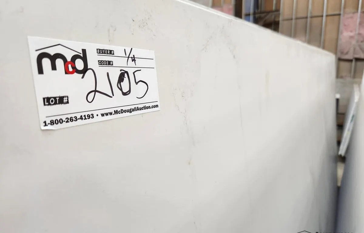 (2) Assorted White Porcelain Slabs
UNRESERVED