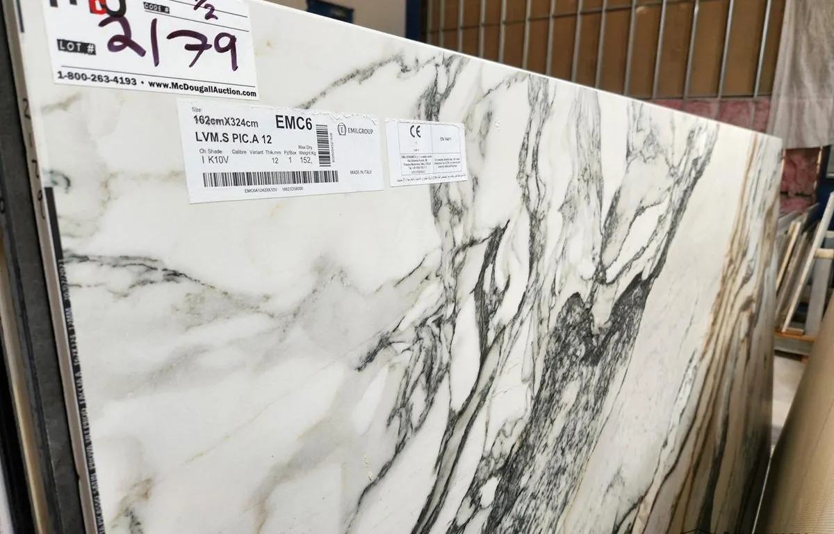 (2) White Mottled Porcelain Slabs
UNRESERVED