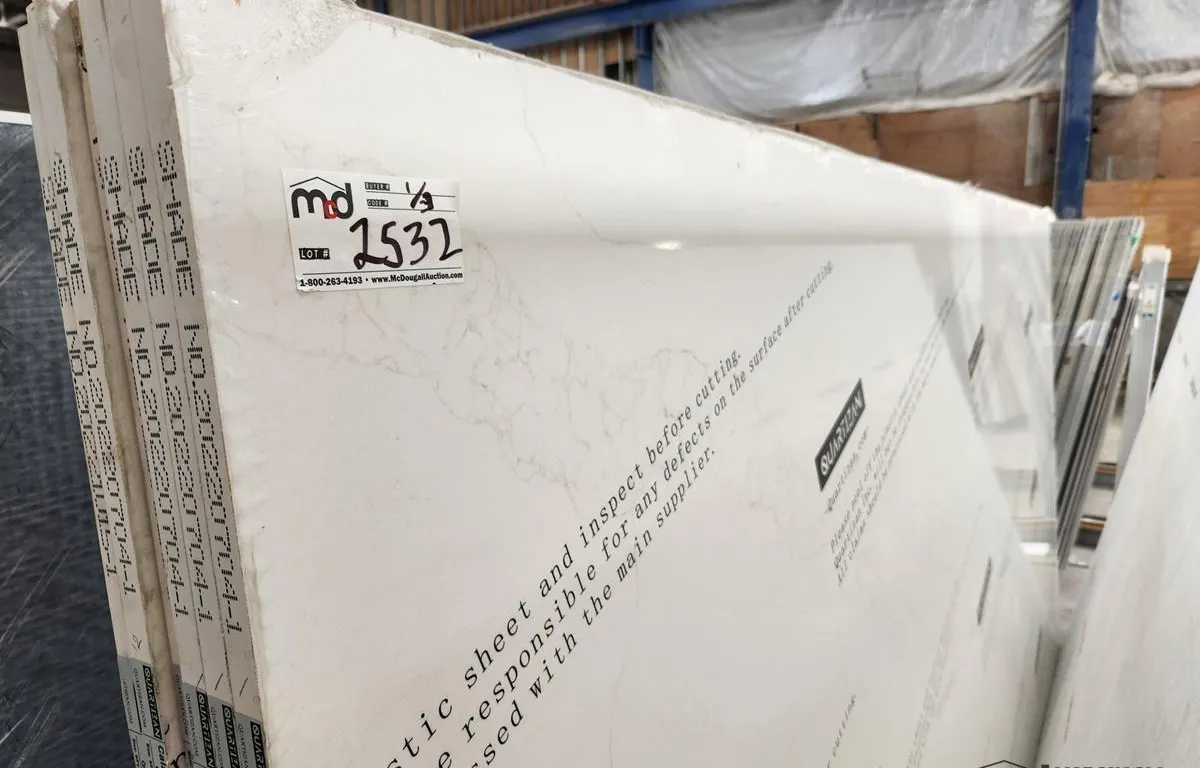 (3) Quartex Urban Alps Quartz Slabs
UNRESERVED