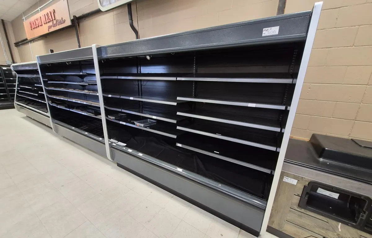 (2) 8' Hussmann Produce Coolers
