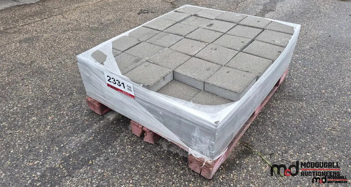 Pallet of Assorted Size Gray Concrete Pavers
UNRESERVED