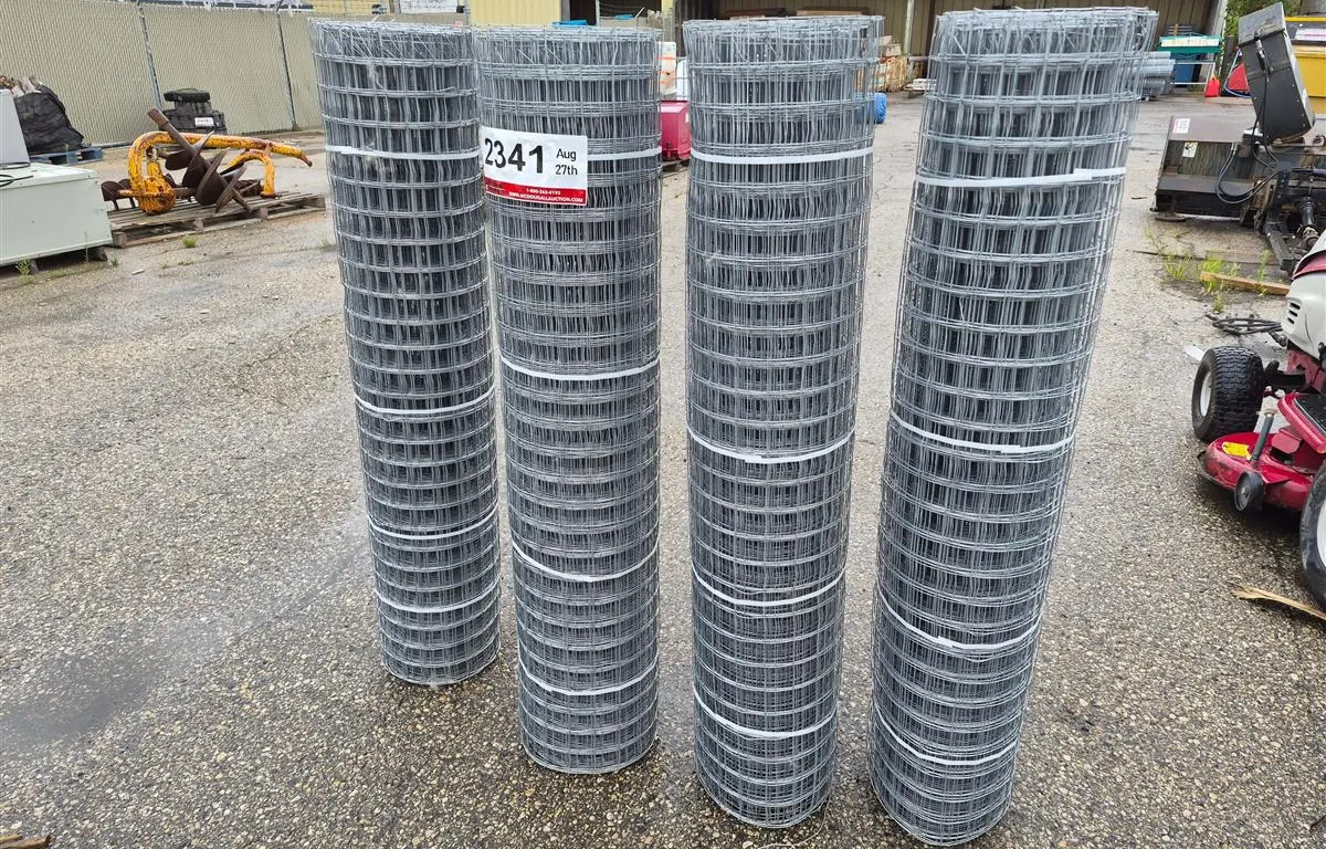 (4) 54''x100' 2x2 Square 16 Gauge Stucco/Fencing Wire Rolls
UNRESERVED