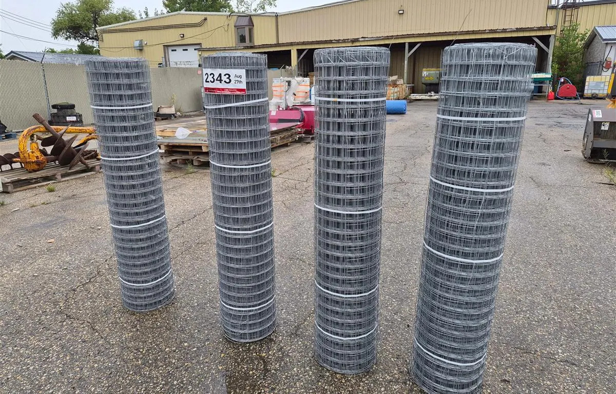 (4) 54''x100' 2x2 Square 16 Gauge Stucco/Fencing Wire Rolls
UNRESERVED