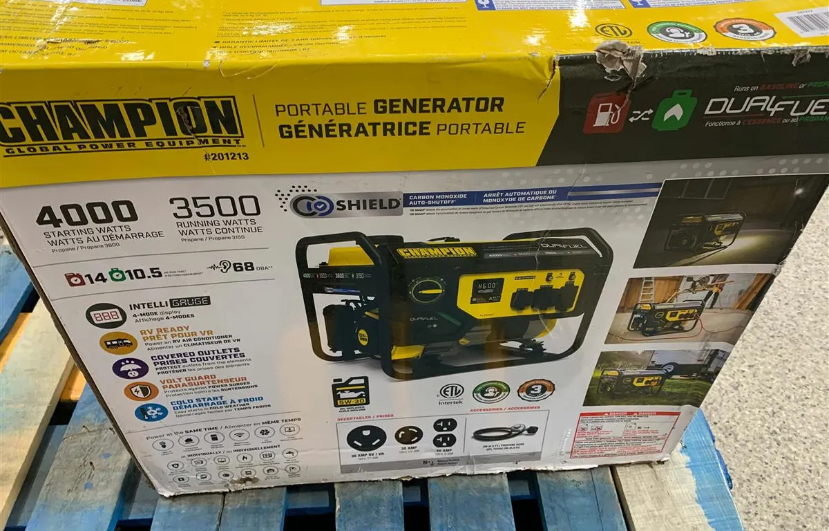Champion 201213 Dual-Fuel Portable Generator
UNRESERVED