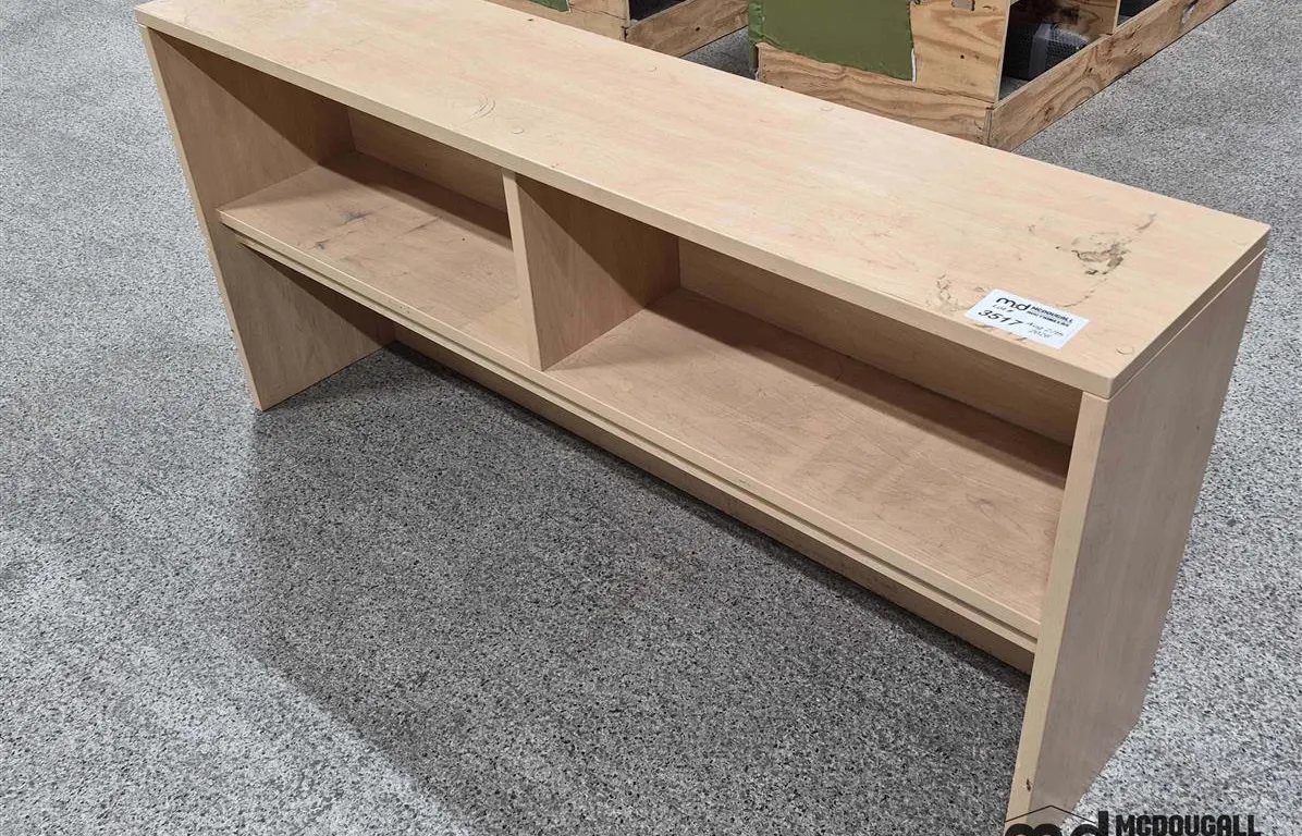 Maple Reception Desk w/ Shelving
UNRESERVED