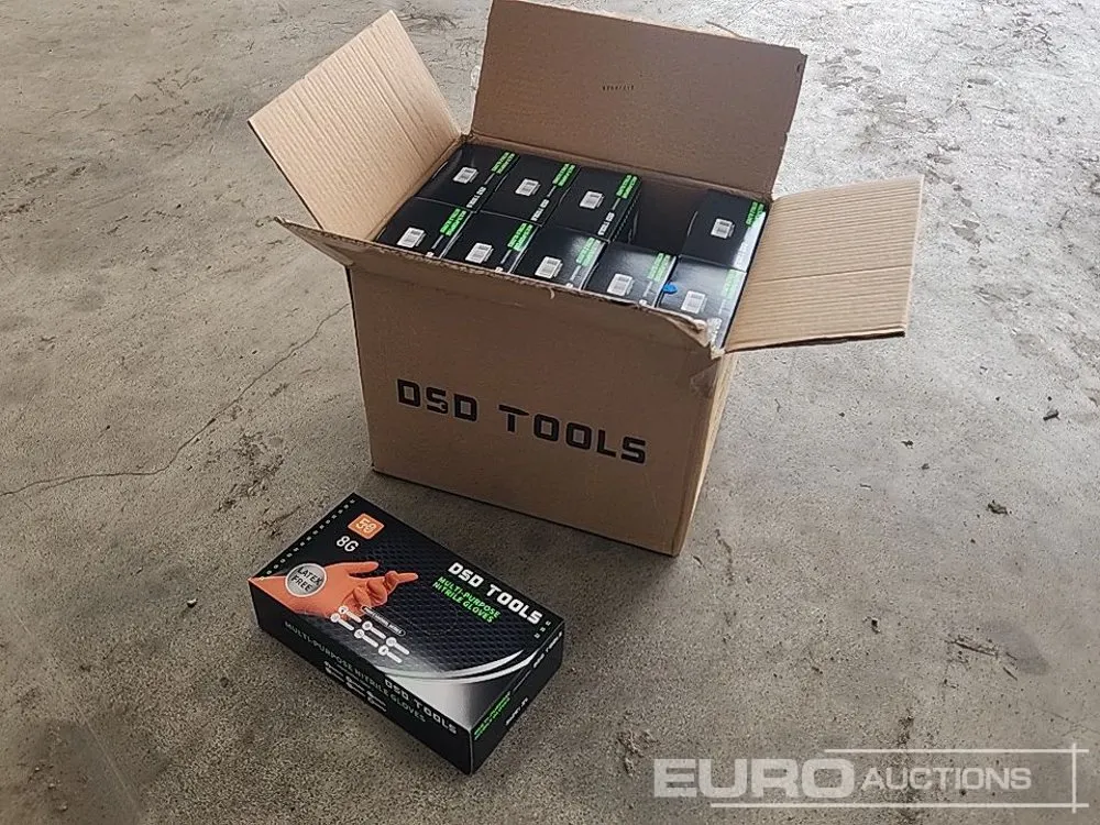 Unused DSD 500Pc Nitrile Work Gloves (Orange)