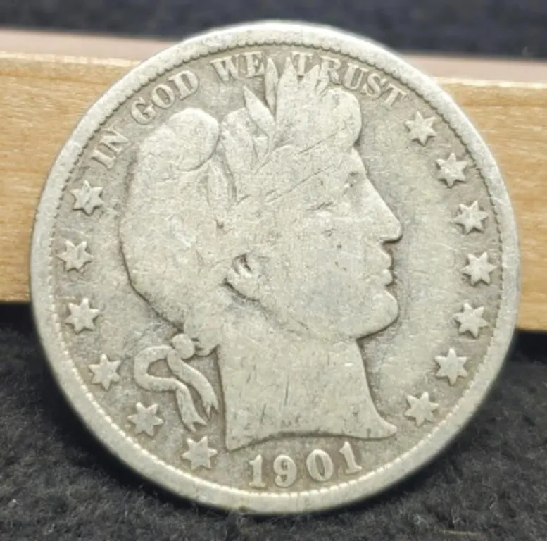 1901 Barber Half Dollar