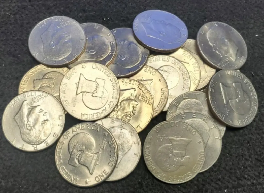 20 - 1976 Ike Bicentennials Dollars