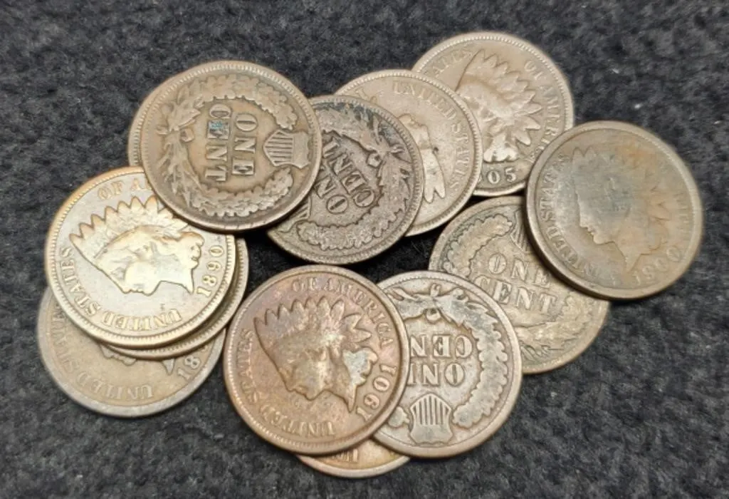13 Different Dated Indian Head Cents back to 1890