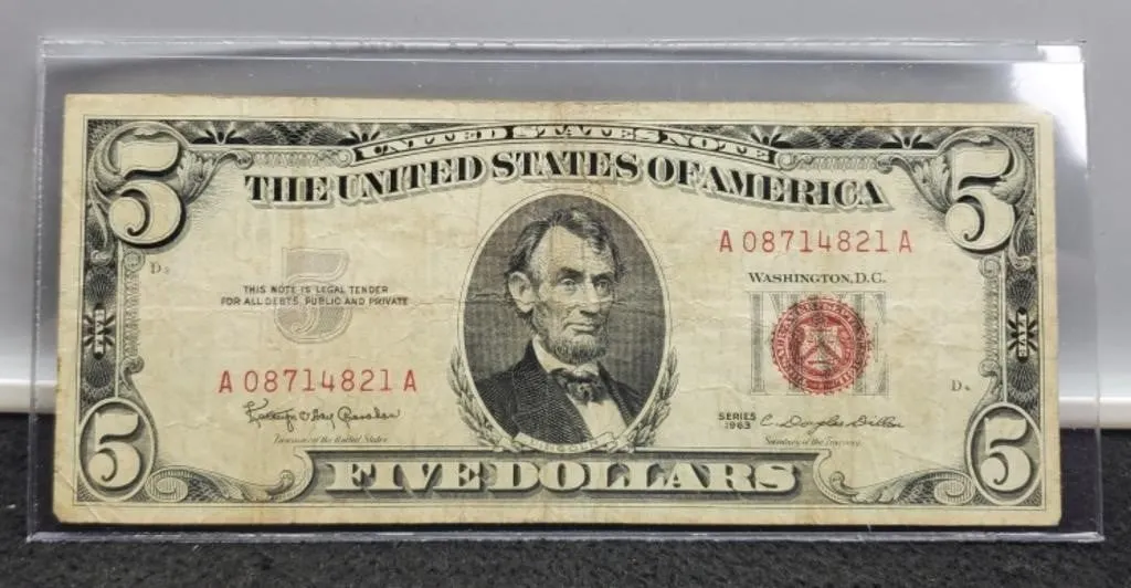 1963 $5 Red Seal Note