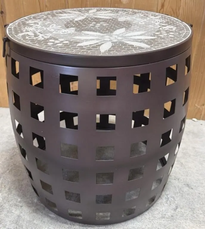 Mosaic Top Side Table/Plant Stand