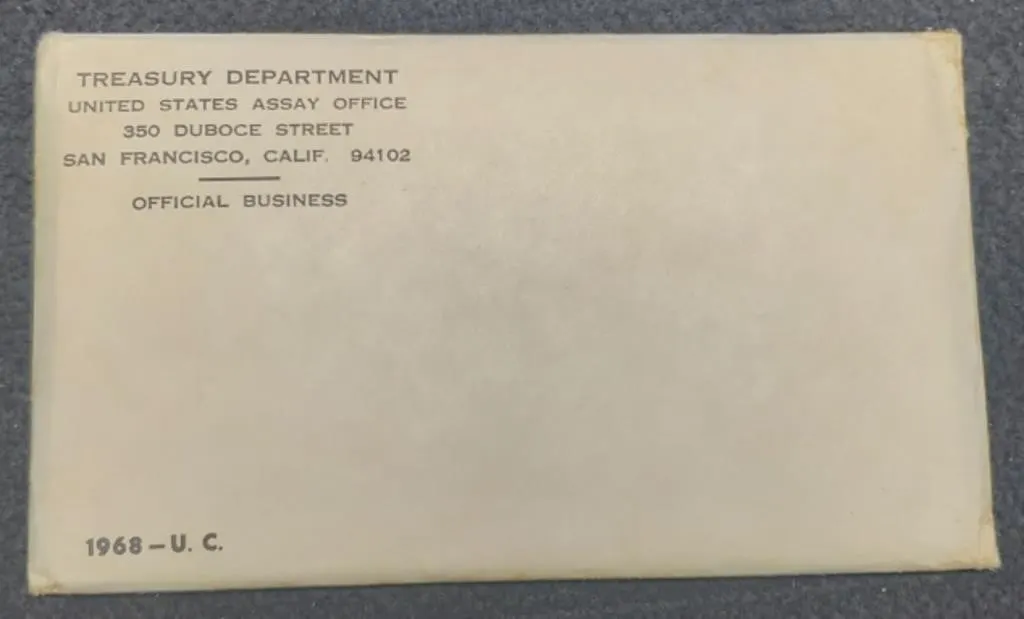 1968 Double Mint Set in Sealed Mint Envelope