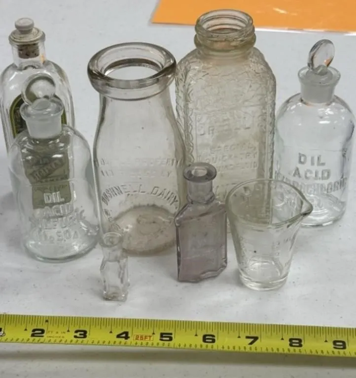 Milk and Medicine Bottles