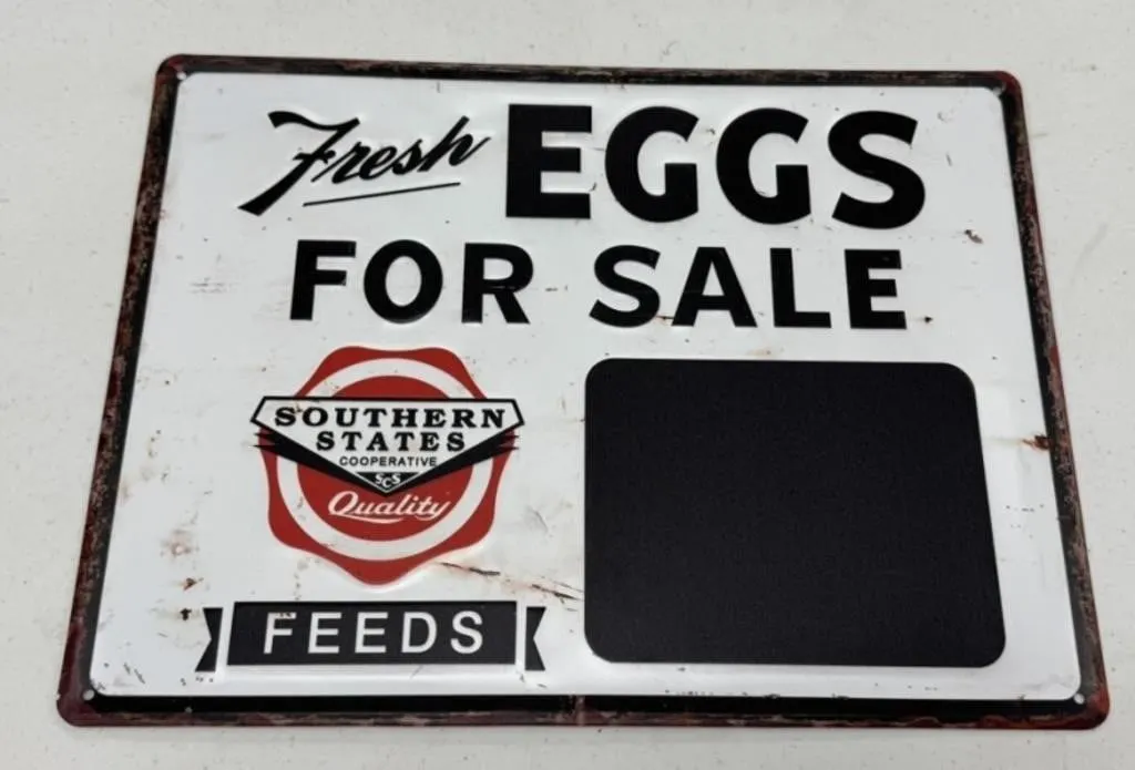 Metal Egg Sign