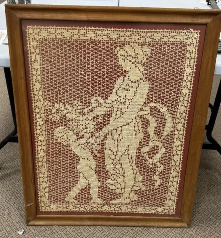 Framed Crochet Work