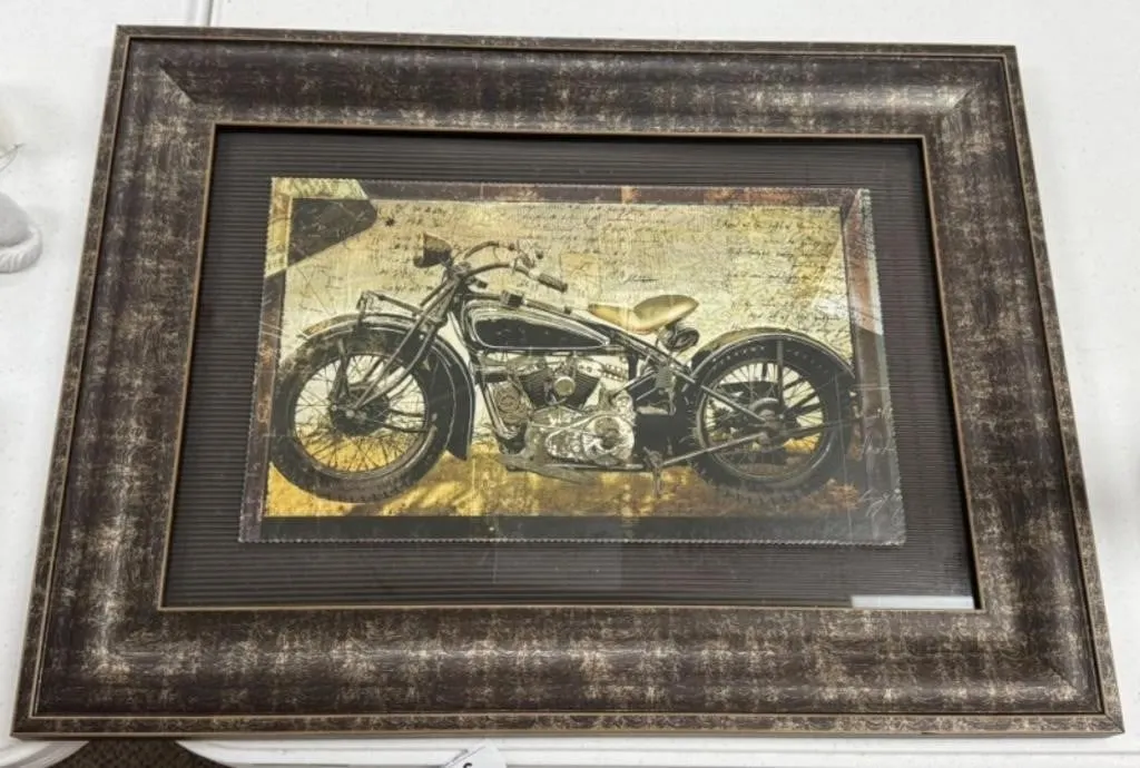 Framed Motorcycle Print