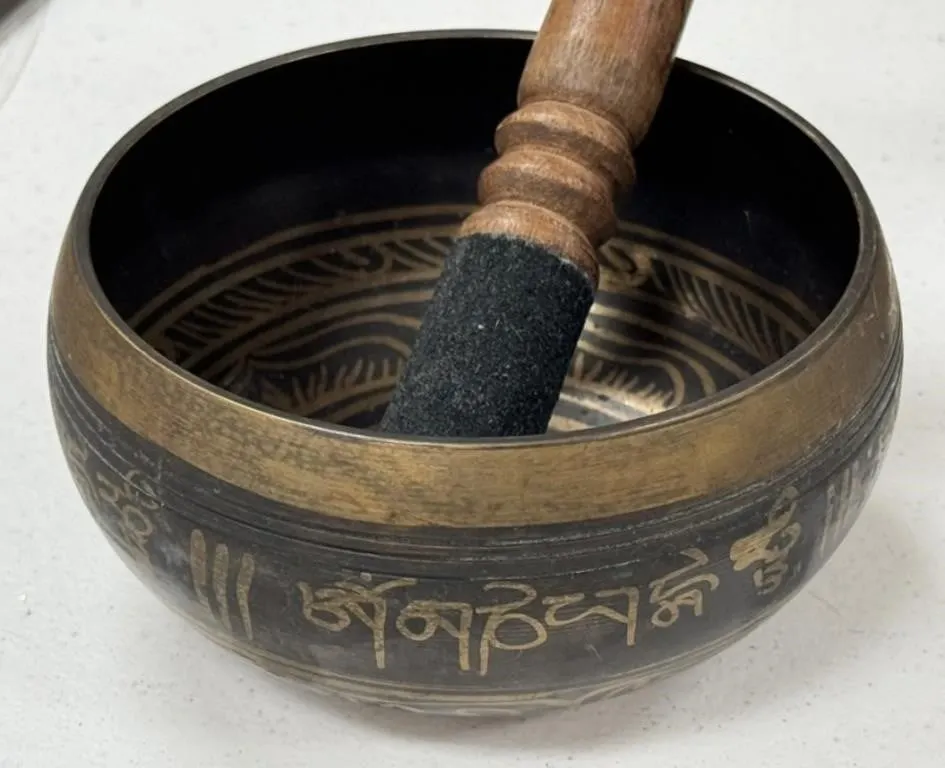 Brass Bowl and Pestle