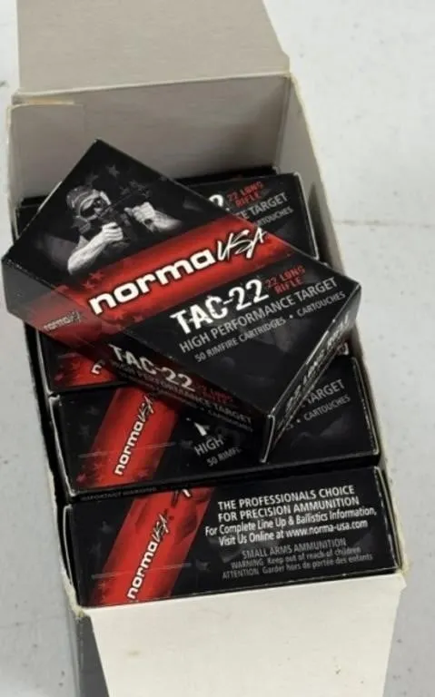 500 rnds Norma Tak-22, .22LR Ammo