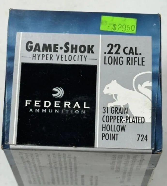 500 rnds Federal .22LR Ammo