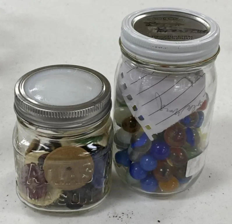 Jar of Buttons and Marbles