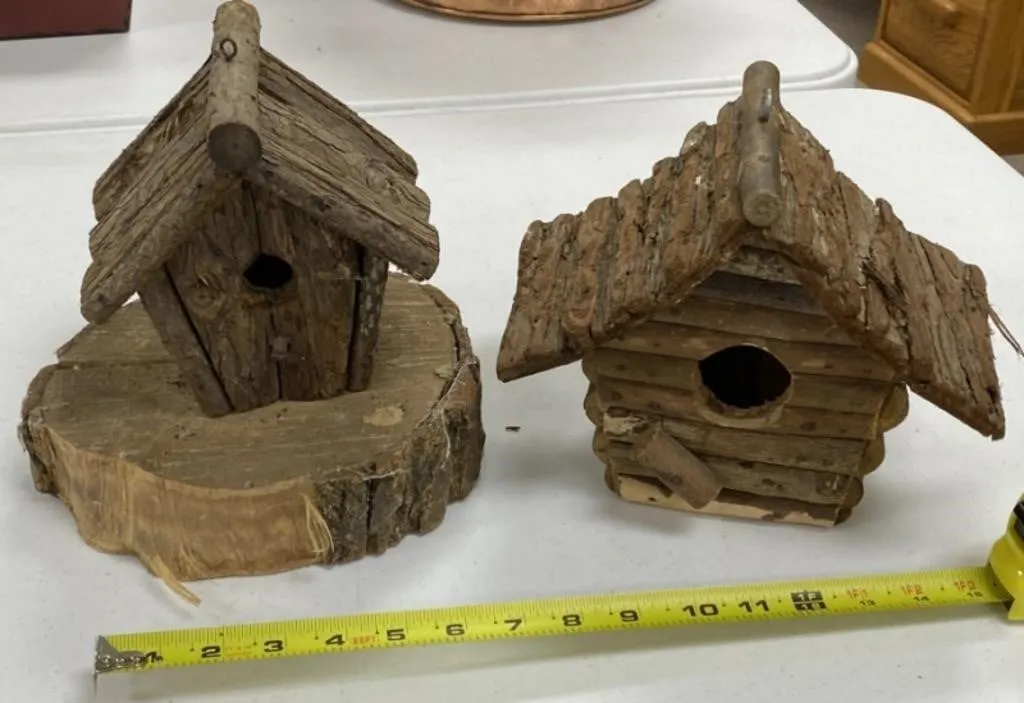 Log Bird Houses