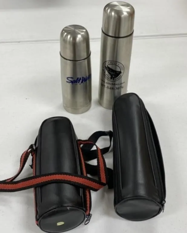 Stainless Sports Bottles and Carriers