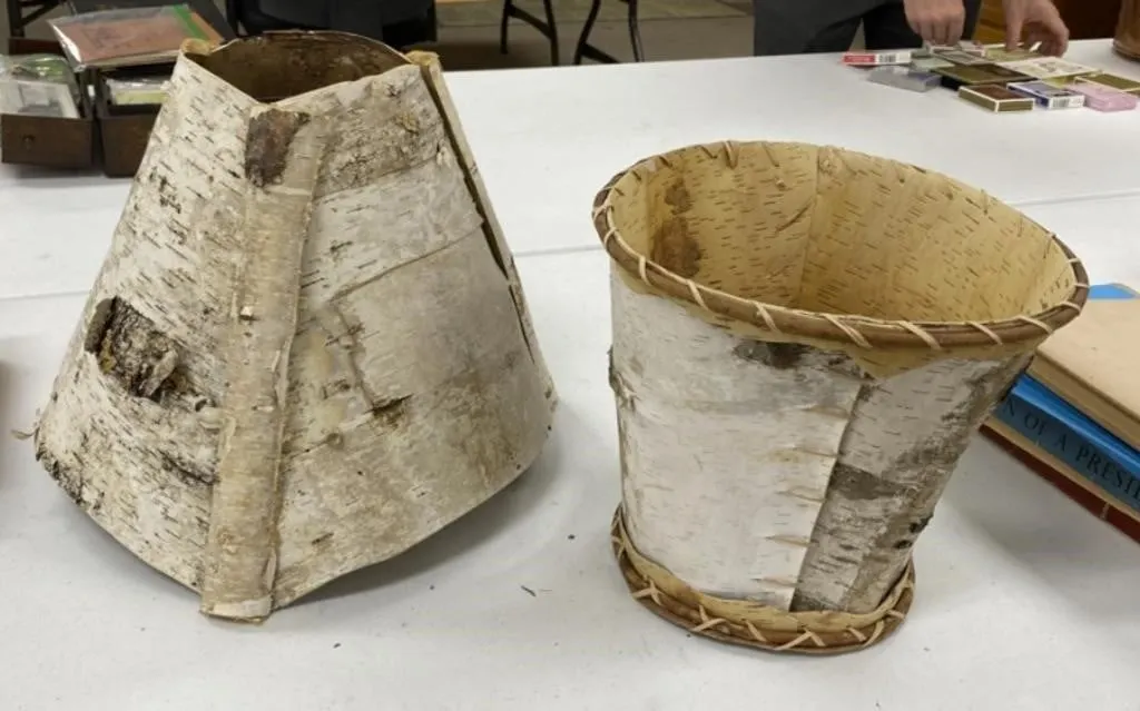 BirchBark Waste Can