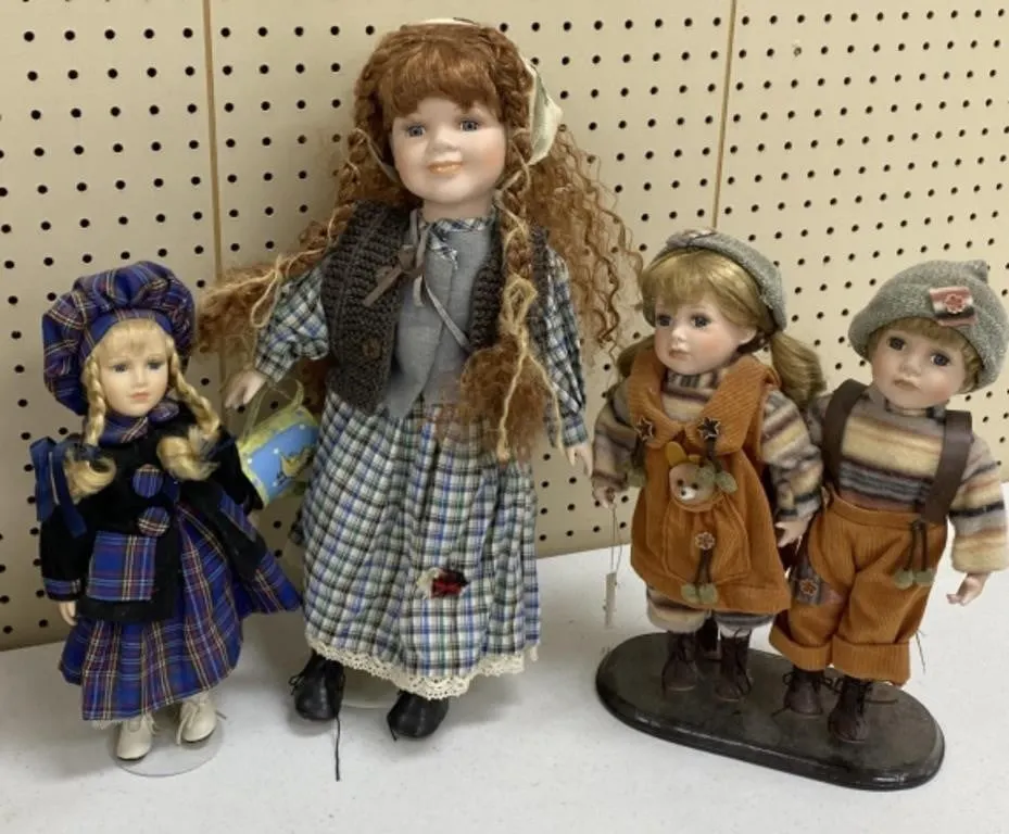 Lot of Porcelain Dolls