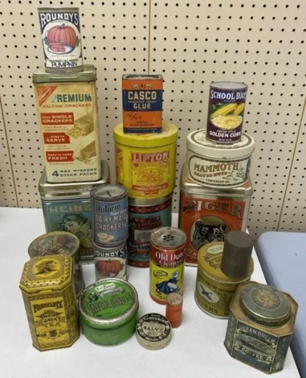 Large Lot of Collector Tins