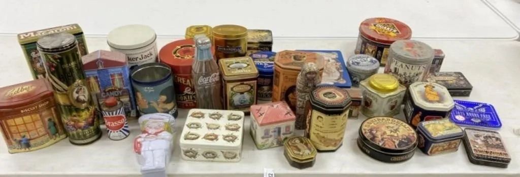 Box of Collector Tins
