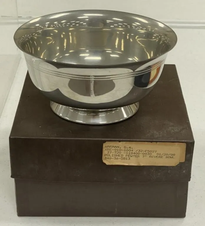 Jostens Pewter 7" Bowl