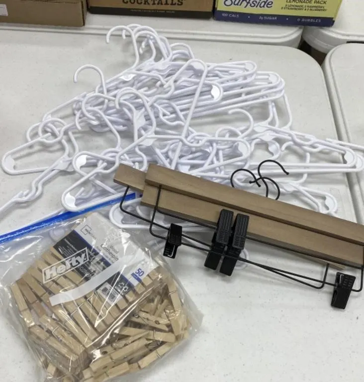 Hangers and Clothespins