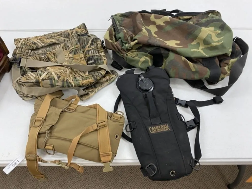 2 - Camel Back and Camo Bags