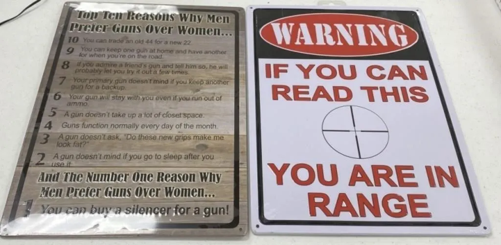 2 - Metal Signs