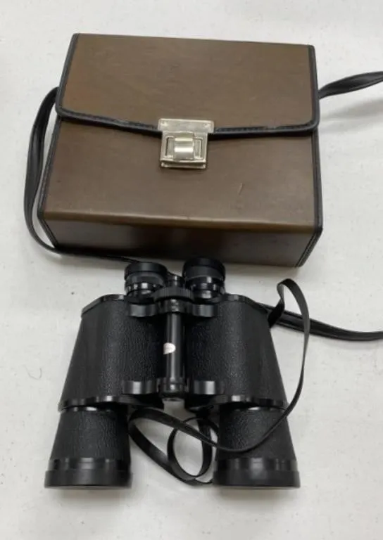 Binoculars and Case