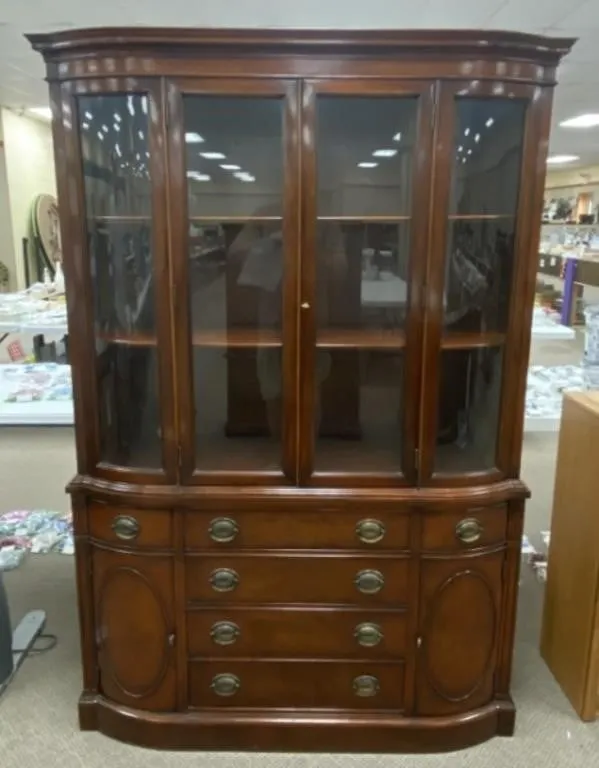 6' Marshall Field Mahogany China Buffet